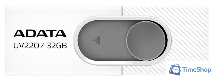 USB Flash ADATA UV220 32GB (белый/серый) - Изображение №1 — Интернет-магазин Time-Shop