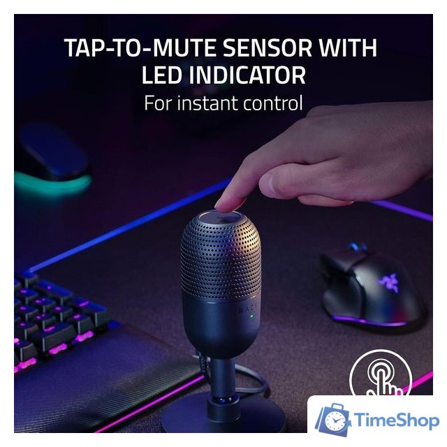 Проводной микрофон Razer Seiren V3 Mini - Изображение №6 — Интернет-магазин Time-Shop