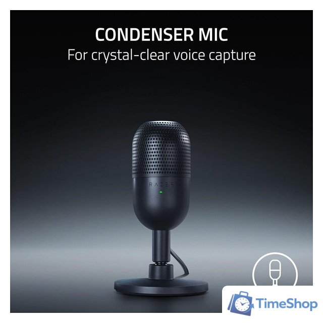 Проводной микрофон Razer Seiren V3 Mini - Изображение №4 — Интернет-магазин Time-Shop