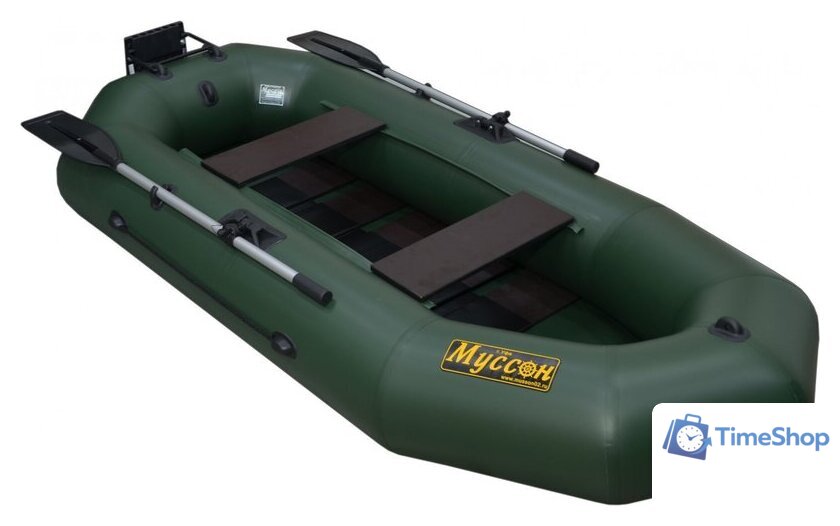 Моторно-гребная лодка Муссон R-260 PC TP (зеленый) - Изображение №7 — Интернет-магазин Time-Shop