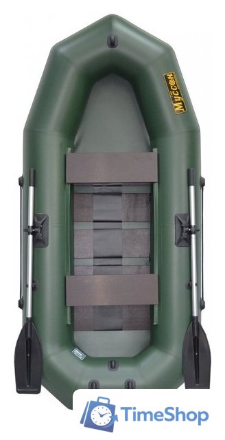Моторно-гребная лодка Муссон R-260 PC TP (зеленый) - Изображение №1 — Интернет-магазин Time-Shop