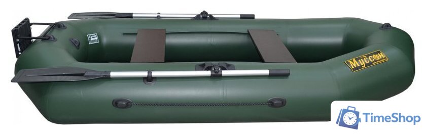 Моторно-гребная лодка Муссон R-260 PC TP (зеленый) - Изображение №4 — Интернет-магазин Time-Shop