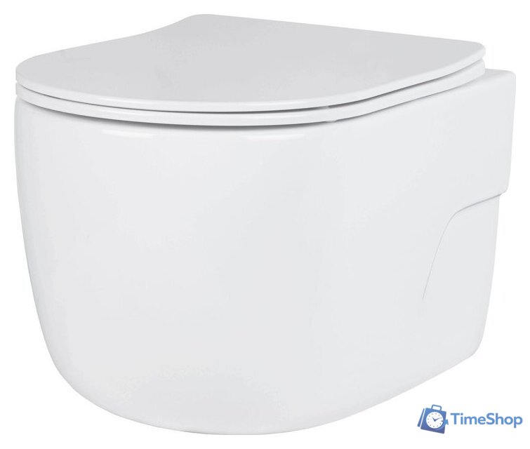 Унитаз подвесной Roxen Porto в комплекте с инсталляцией StounFix Dual Fresh 6 в 1 868603 (кнопка: оружейная сталь матовая) - Изображение №4 — Интернет-магазин Time-Shop