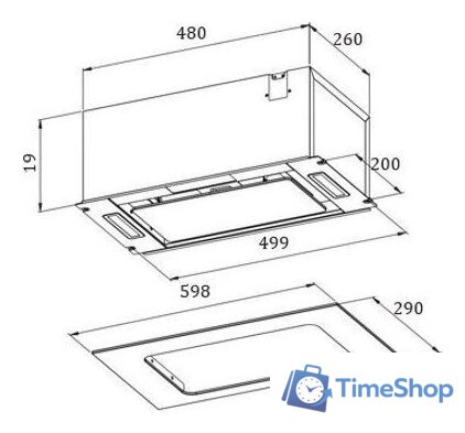 Кухонная вытяжка ZorG Asta 1060 60 M (белый) - Изображение №3 — Интернет-магазин Time-Shop
