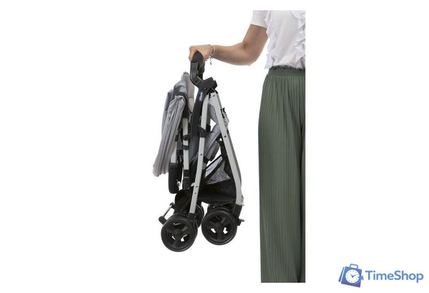 Коляска прогулочная «книга» Chicco Ohlala 3 (grey mist) - Изображение №3 — Интернет-магазин Time-Shop