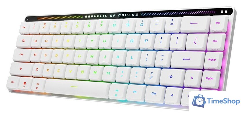 Клавиатура ASUS ROG Falchion RX Low Profile (ASUS ROG RX Red, белый) - Изображение №2 — Интернет-магазин Time-Shop