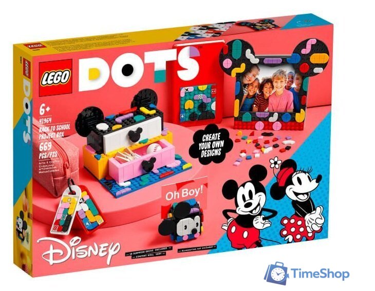 Конструктор LEGO Dots 41964_1 Коробка Снова в школу с Микки и Минни Маусами - Изображение №1 — Интернет-магазин Time-Shop