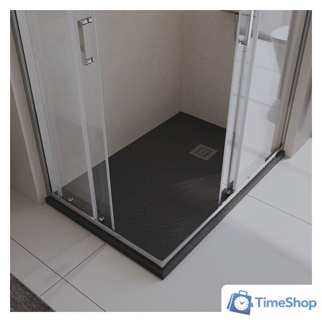 Душевой поддон BelBagno TRAY-MR-UNO-AH-120/90-35-NERO-CR 120x90 - Изображение №5 — Интернет-магазин Time-Shop