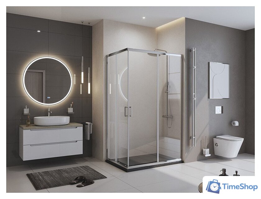 Душевой поддон BelBagno TRAY-MR-UNO-AH-120/90-35-NERO-CR 120x90 - Изображение №6 — Интернет-магазин Time-Shop