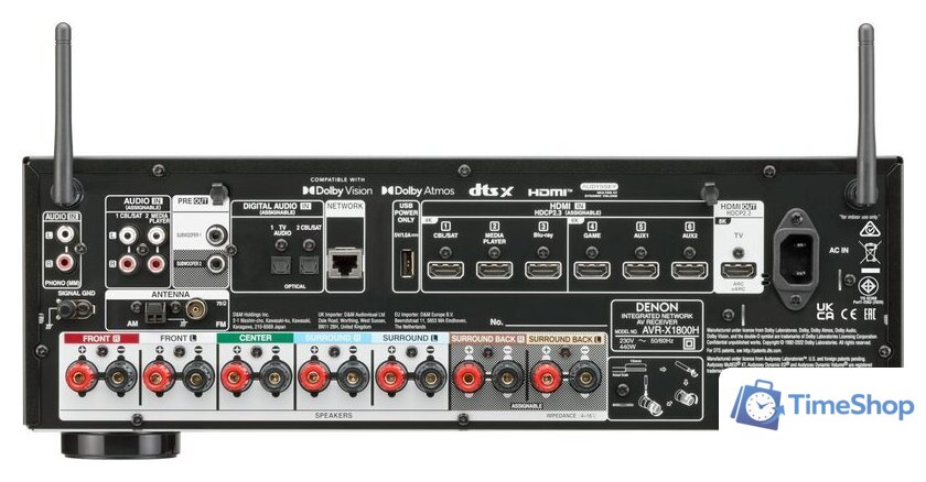 AV ресивер Denon AVR-X1800H - Изображение №4 — Интернет-магазин Time-Shop