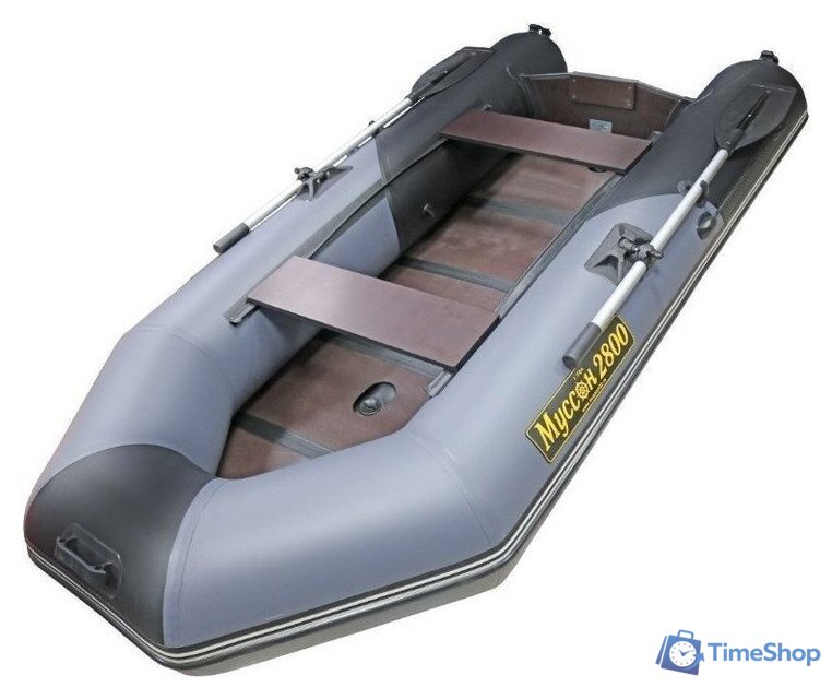 Моторно-гребная лодка Муссон 2800 СК LIGHT (серый/черный) - Изображение №3 — Интернет-магазин Time-Shop