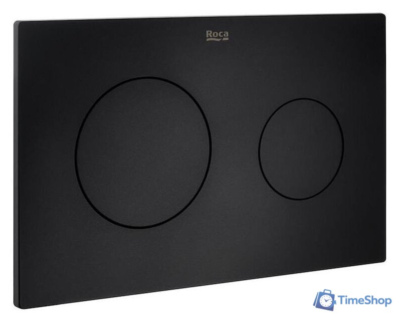 Панель смыва Roca PL10 Dual (One) A890189206 (черный матовый) - Изображение №1 — Интернет-магазин Time-Shop