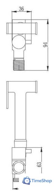 Гигиенический душ Haiba HB5501 - Изображение №2 — Интернет-магазин Time-Shop