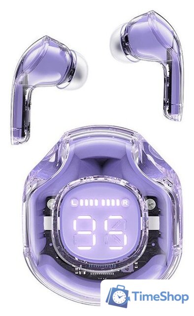 Наушники AceFast T8 Crystal (фиолетовый) - Изображение №1 — Интернет-магазин Time-Shop