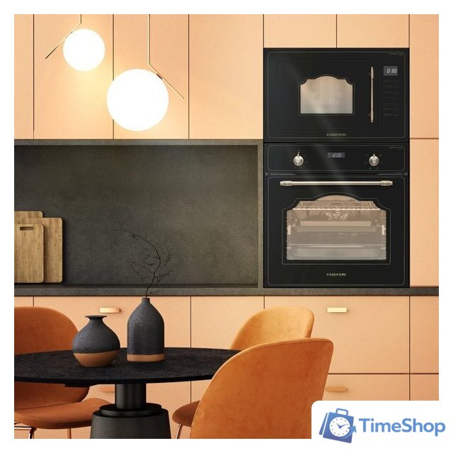 Микроволновая печь Meferi MMO6025BK Retro - Изображение №10 — Интернет-магазин Time-Shop