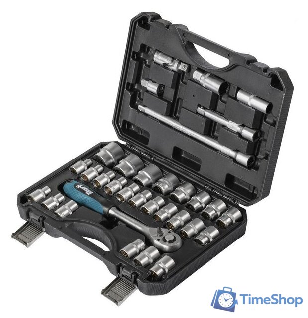 Набор трещотка с головками Bort BTK-33 (33 предмета) - Изображение №1 — Интернет-магазин Time-Shop