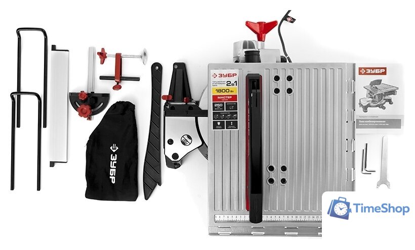 Торцовочная пила Зубр ЗПТК-255-1800 - Изображение №3 — Интернет-магазин Time-Shop
