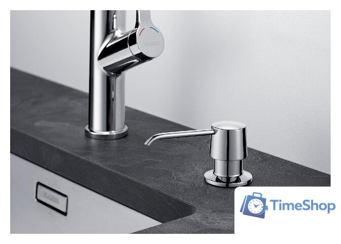 Дозатор для моющего средства Blanco Yano (хром) - Изображение №2 — Интернет-магазин Time-Shop