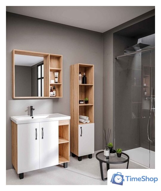  Grossman Шкаф с зеркалом Флай 80 208001 - Изображение №4 — Интернет-магазин Time-Shop