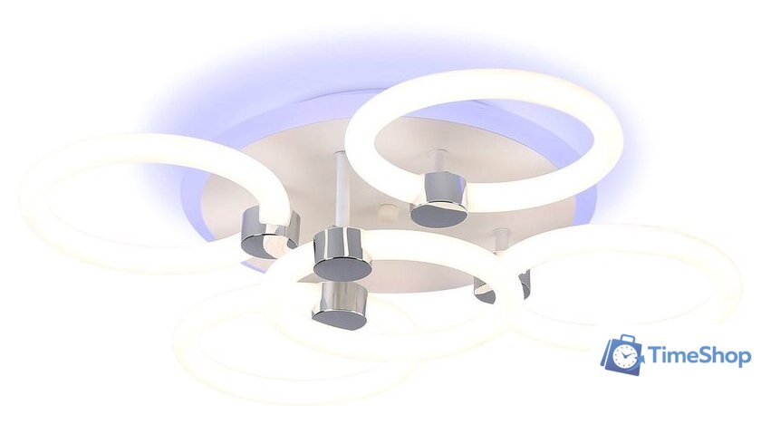Припотолочная люстра Ambrella light Original FA3841/4+1 WH - Изображение №1 — Интернет-магазин Time-Shop