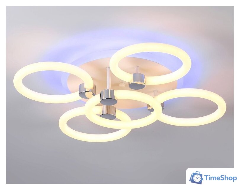 Припотолочная люстра Ambrella light Original FA3841/4+1 WH - Изображение №3 — Интернет-магазин Time-Shop