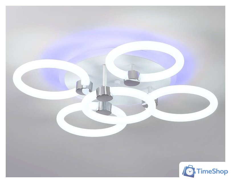 Припотолочная люстра Ambrella light Original FA3841/4+1 WH - Изображение №4 — Интернет-магазин Time-Shop