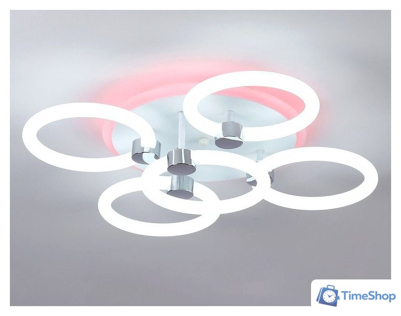 Припотолочная люстра Ambrella light Original FA3841/4+1 WH - Изображение №5 — Интернет-магазин Time-Shop