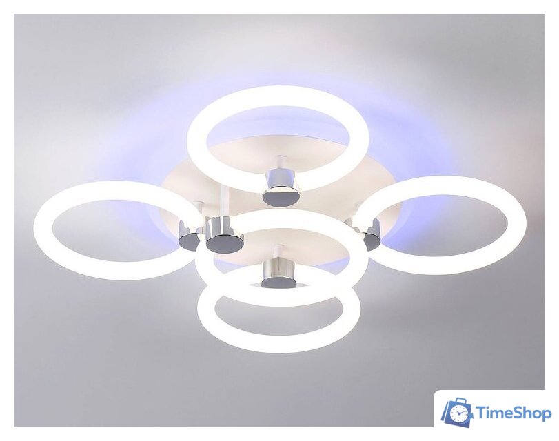 Припотолочная люстра Ambrella light Original FA3841/4+1 WH - Изображение №6 — Интернет-магазин Time-Shop