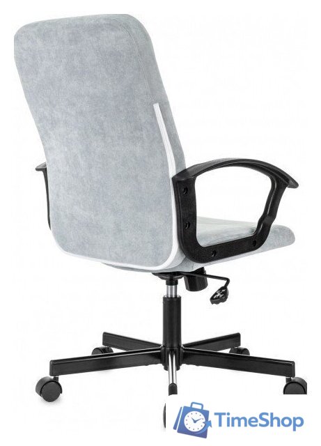 Офисное кресло Бюрократ Triest (серо-голубой Fabric Light-28) - Изображение №5 — Интернет-магазин Time-Shop