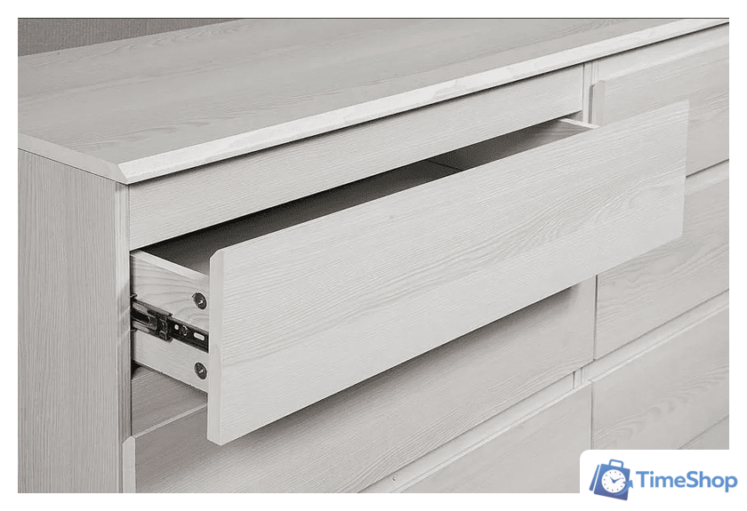 Комод Евва Турин ТР-3S/YA-S (ясень снежный) - Изображение №3 — Интернет-магазин Time-Shop