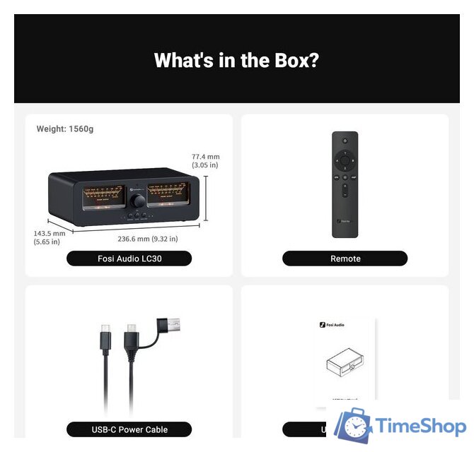 Аудиоселектор Fosi Audio LC30 (черный) - Изображение №2 — Интернет-магазин Time-Shop