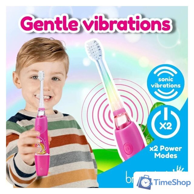 Электрическая зубная щетка Brush-Baby KidzSonic Unicorn - Изображение №5 — Интернет-магазин Time-Shop