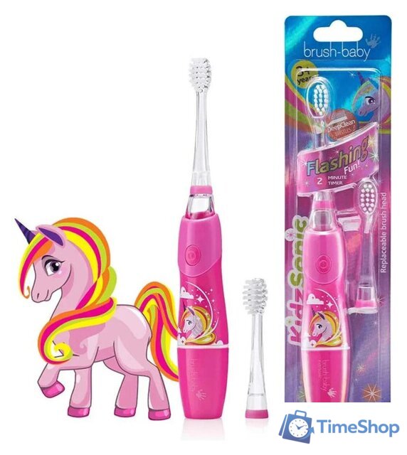 Электрическая зубная щетка Brush-Baby KidzSonic Unicorn - Изображение №1 — Интернет-магазин Time-Shop