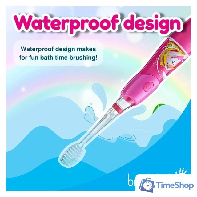 Электрическая зубная щетка Brush-Baby KidzSonic Unicorn - Изображение №7 — Интернет-магазин Time-Shop