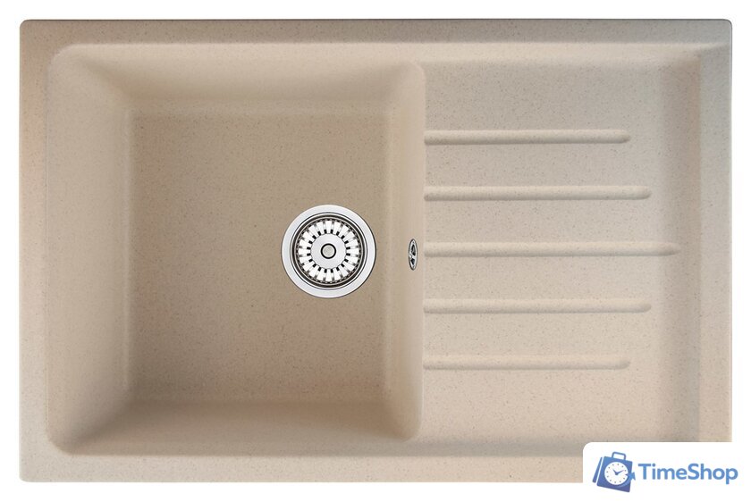 Кухонная мойка Berge BR-7602 (бежевый матовый) - Изображение №1 — Интернет-магазин Time-Shop