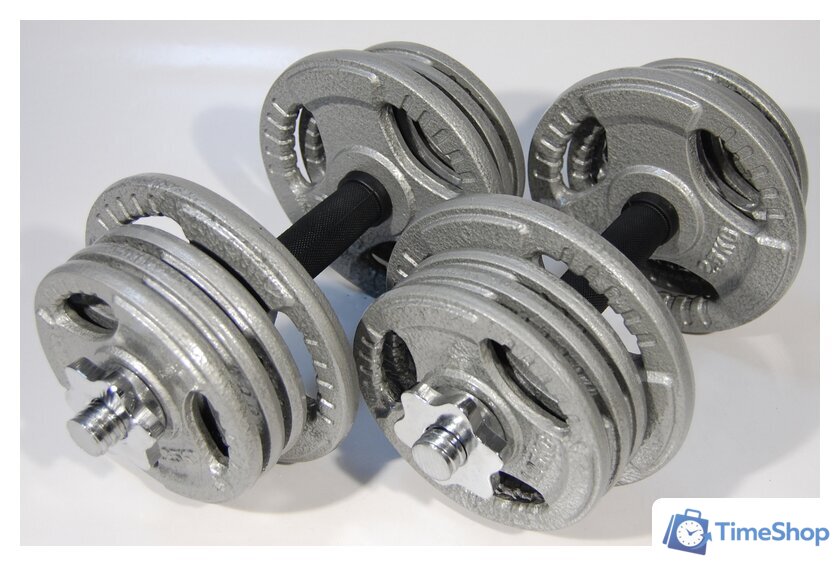 Набор гантелей Atlas Sport Хаммертон 2x14 кг - Изображение №4 — Интернет-магазин Time-Shop