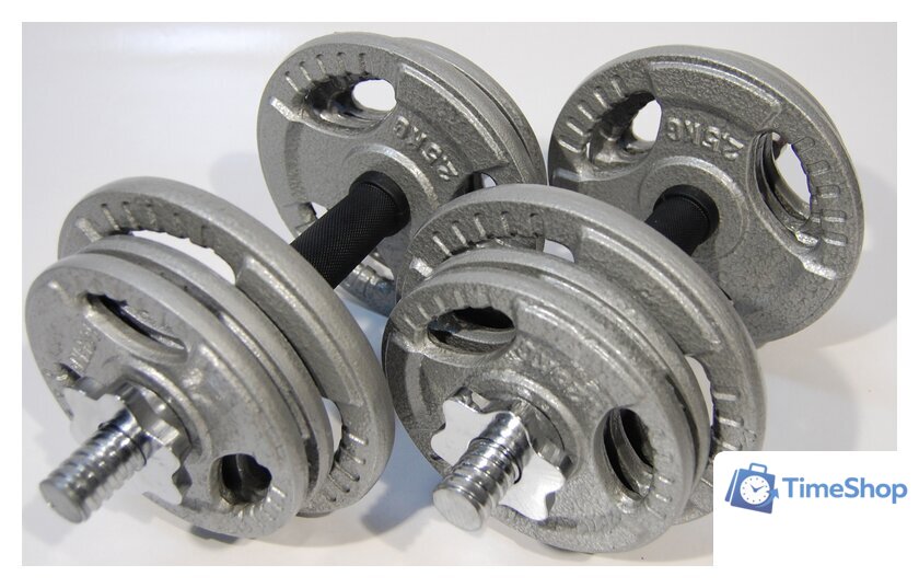 Набор гантелей Atlas Sport Хаммертон 2x14 кг - Изображение №6 — Интернет-магазин Time-Shop