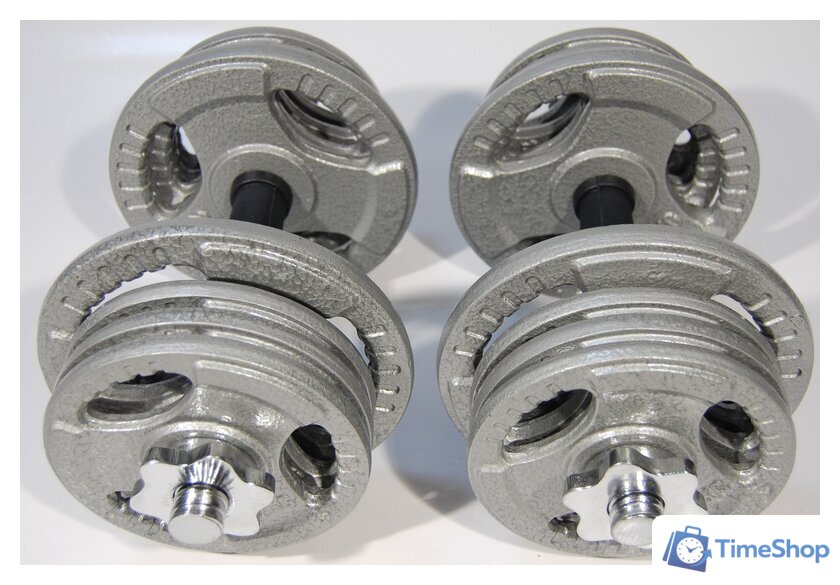 Набор гантелей Atlas Sport Хаммертон 2x14 кг - Изображение №2 — Интернет-магазин Time-Shop