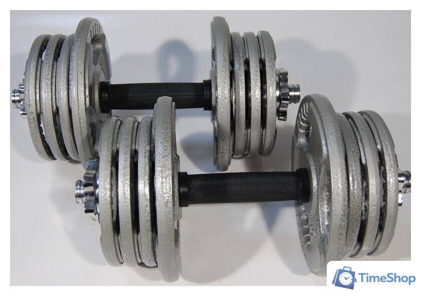 Набор гантелей Atlas Sport Хаммертон 2x14 кг - Изображение №3 — Интернет-магазин Time-Shop