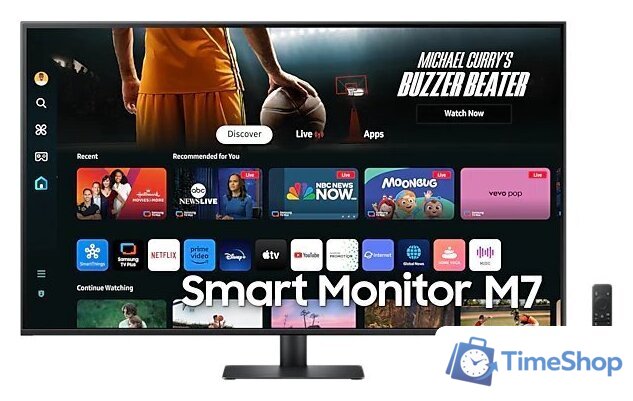 Smart монитор Samsung Smart M7 LS43DM702UUXDU - Изображение №1 — Интернет-магазин Time-Shop