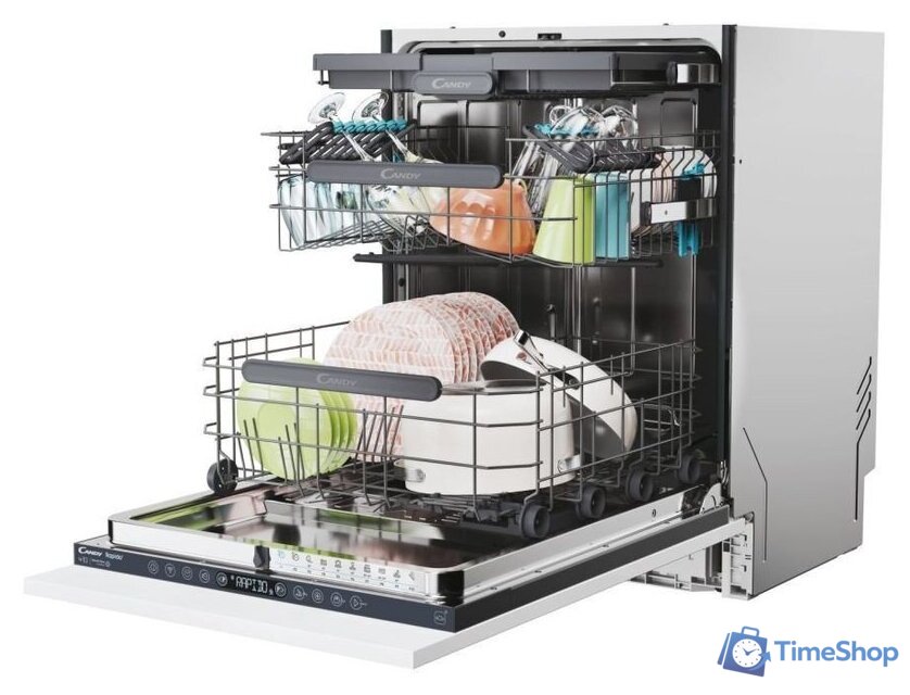 Встраиваемая посудомоечная машина Candy RapidO CS 6B0S3PSA - Изображение №8 — Интернет-магазин Time-Shop