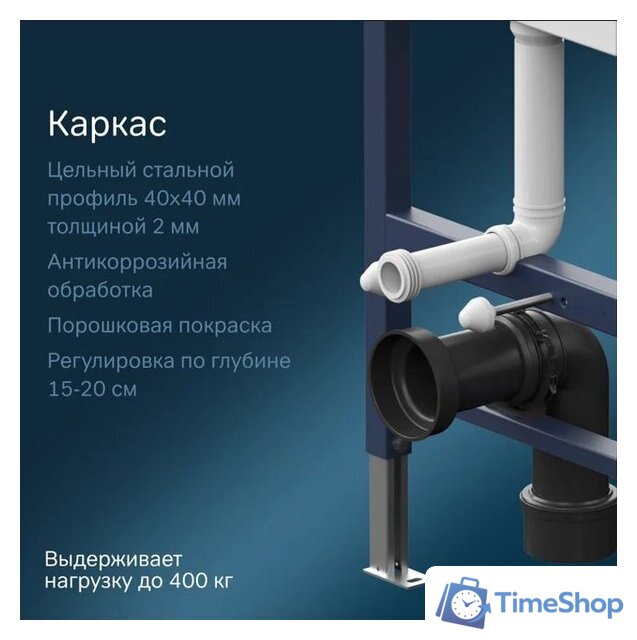Унитаз подвесной Lauter Magdeburg 21103EC + AM.PM PrimeFit I012709.0151 (черный матовый хром глянцевый, с кнопкой смыва) - Изображение №9 — Интернет-магазин Time-Shop