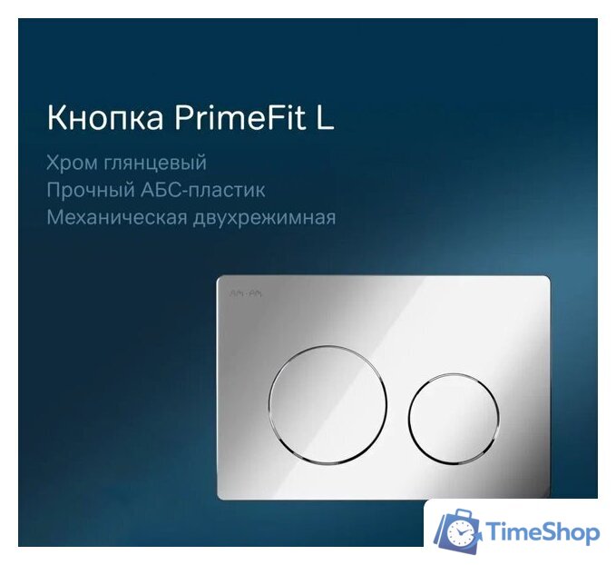Унитаз подвесной Lauter Magdeburg 21103EC + AM.PM PrimeFit I012709.0151 (черный матовый хром глянцевый, с кнопкой смыва) - Изображение №10 — Интернет-магазин Time-Shop