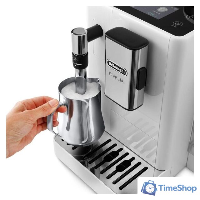 Кофемашина DeLonghi Rivelia EXAM440.35.W - Изображение №4 — Интернет-магазин Time-Shop
