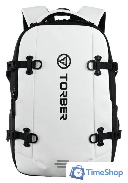 Городской рюкзак Torber Xtreme 18 TS1101WH (белый/черный) - Изображение №1 — Интернет-магазин Time-Shop