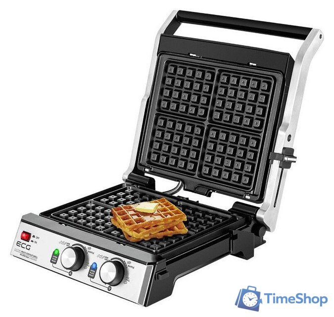 Электрогриль ECG KG 2033 Duo Grill & Waffle - Изображение №11 — Интернет-магазин Time-Shop