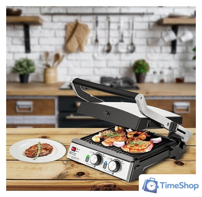 Электрогриль ECG KG 2033 Duo Grill & Waffle - Изображение №24 — Интернет-магазин Time-Shop