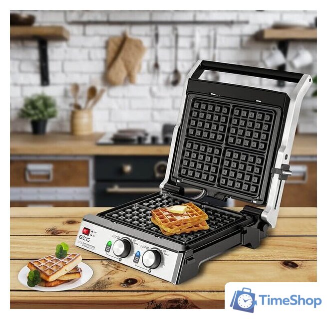 Электрогриль ECG KG 2033 Duo Grill & Waffle - Изображение №26 — Интернет-магазин Time-Shop