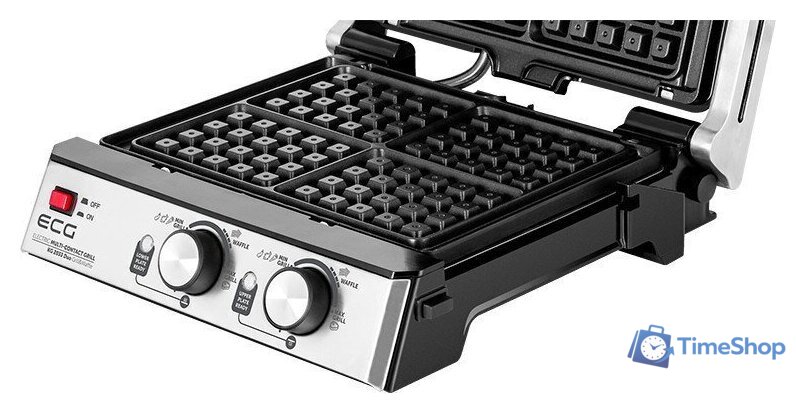 Электрогриль ECG KG 2033 Duo Grill & Waffle - Изображение №12 — Интернет-магазин Time-Shop