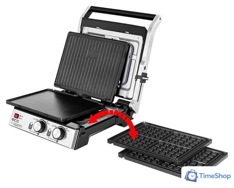 Электрогриль ECG KG 2033 Duo Grill & Waffle - Изображение №15 — Интернет-магазин Time-Shop